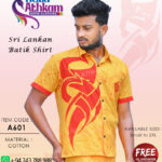 sri lankan batik shirt handmade