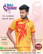 sri lankan batik shirt handmade