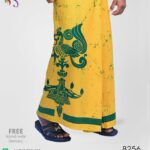 Sri Lankan handmade batik sarong with beautiful lantern design in it.