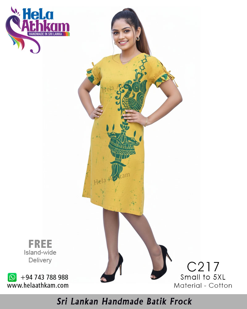 C217 WEB batik frock handmade bathik