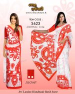 batik_saree_orange_white