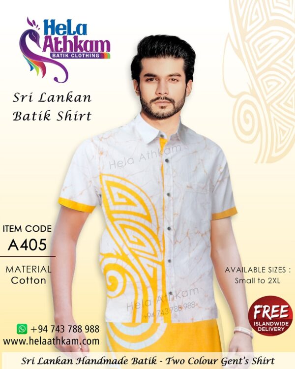 sri lankan batik shirt handmade