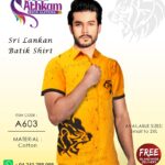 sri lankan batik shirt handmade