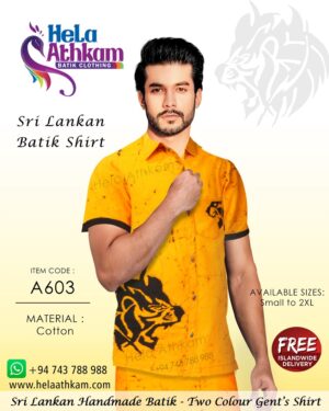 sri lankan batik shirt handmade