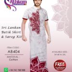 sri lankan batik shirt sarong handmade