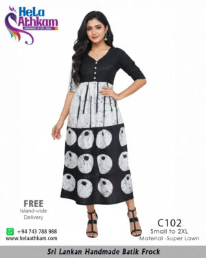 batik frock handmade bathik