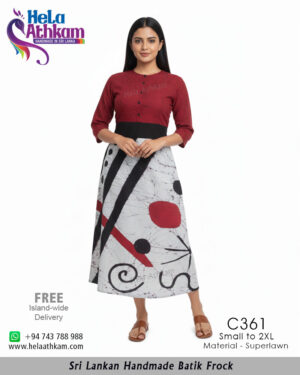 batik frock handmade bathik