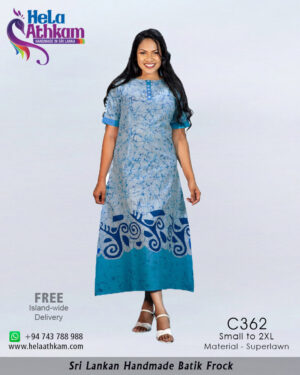 batik frock handmade bathik
