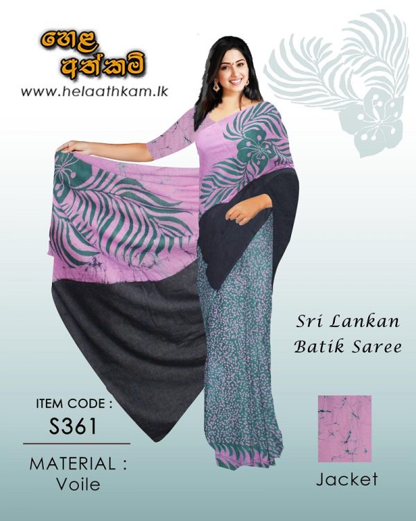 batik_saree_gree_pink_black