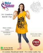 sri lankan batik ladies top handmade