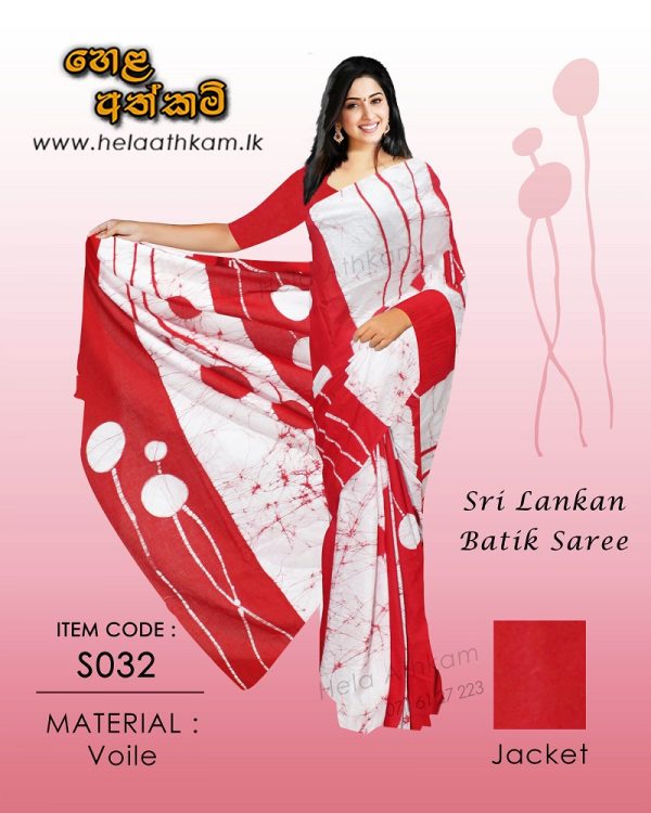 batik_saree_red_white