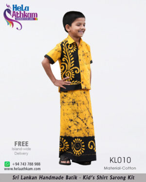 batik kids shirt sarong kit handmade bathik
