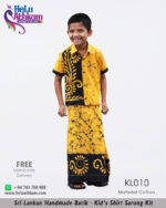 Handmade Batik Shirt & Sarong Kit For Kids - KL010 - Image 2