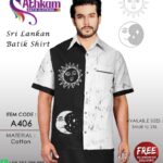 sri lankan batik shirt handmade