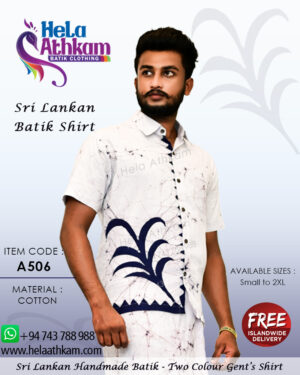 sri lankan batik shirt handmade