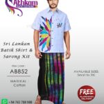 sri lankan batik shirt sarong handmade