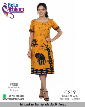 batik frock handmade bathik
