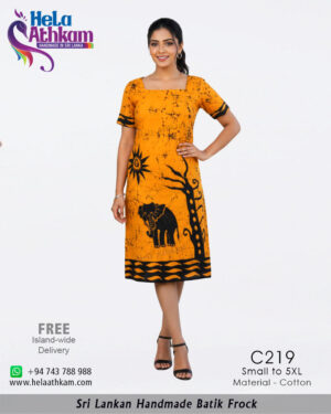 batik frock handmade bathik