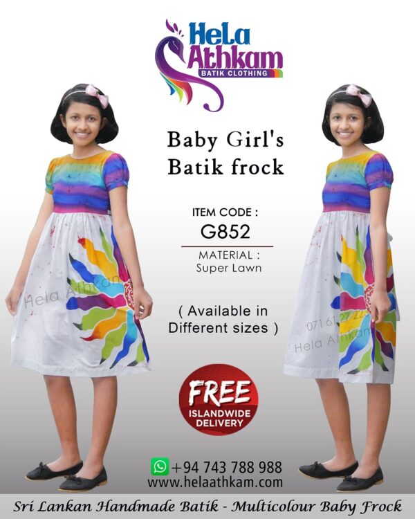 sri lankan batik frocks kids handmade