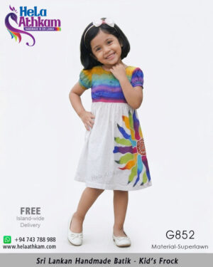 batik kids frock handmade bathik