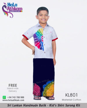 batik kids shirt sarong kit handmade bathik