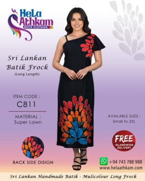 batik bathik frock party handmade sri lanka