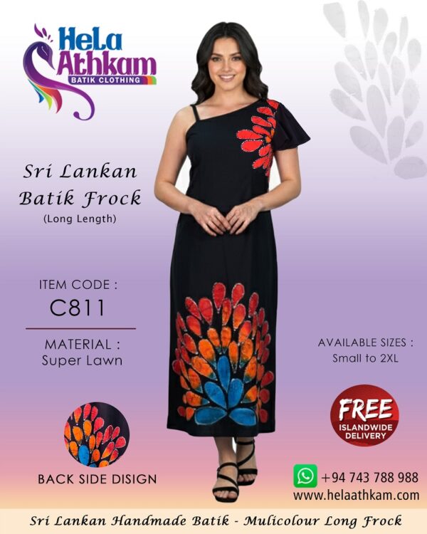batik bathik frock party handmade sri lanka