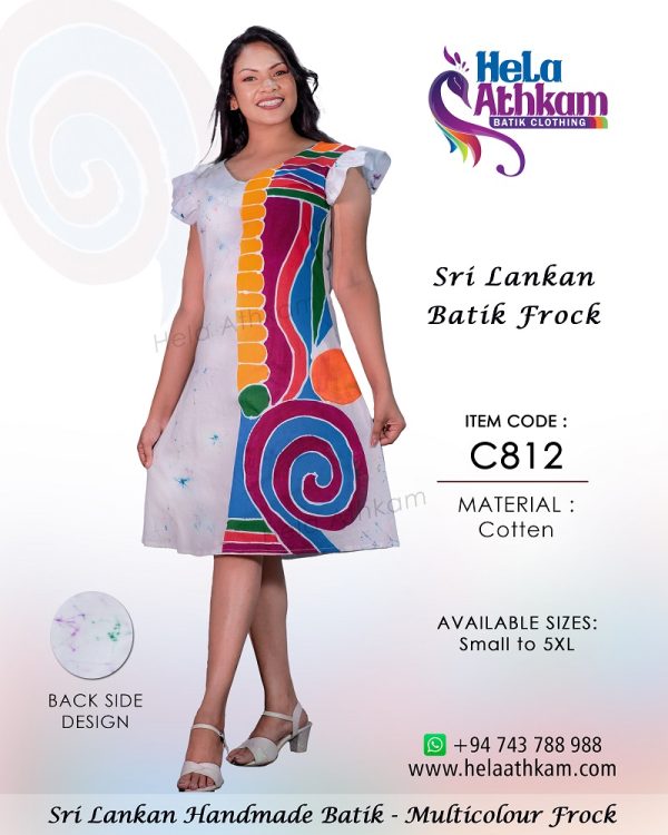 sri_lankan_handmade_multicolor_batik_frock
