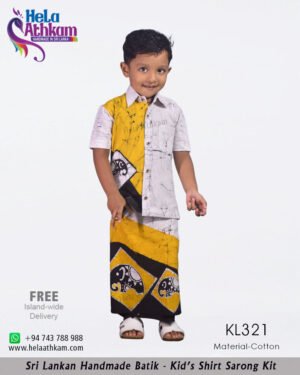 batik kids shirt sarong kit handmade bathik