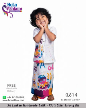 batik kids shirt and sarong handmade bathik