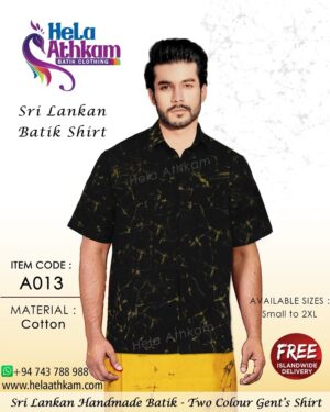 sri lankan batik shirt handmade