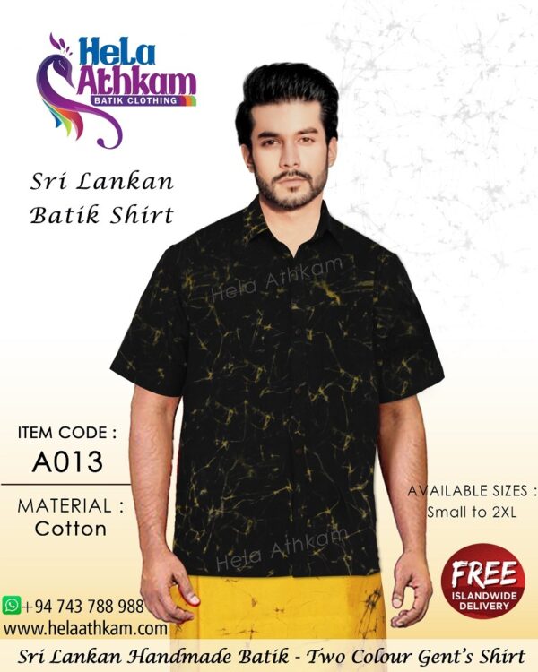 sri lankan batik shirt handmade