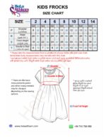 kids frocks size chart