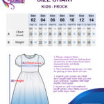 kids frock size chart