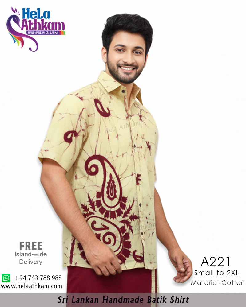 A221 batik shirt handmade bathik