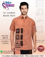 sri lankan batik shirt three color handmade