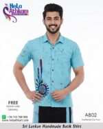 batik shirt sarong blue