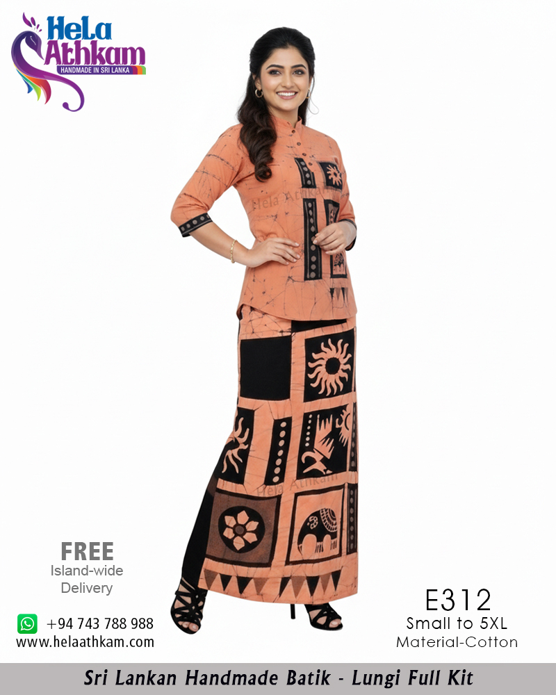 E312 Web batik lungi full kit handmade bathik