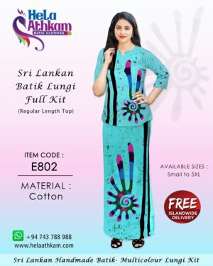 sri lanakan batik lungi handmade new year