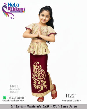 batik kids lama saree handmade bathik
