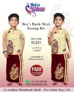 sri lankan batik boy's kit handmade new