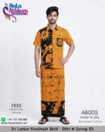 batik shirt & sarong kit handmade bathik