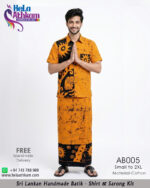 batik shirt & sarong kit handmade bathik