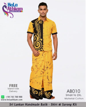 batik shirt & sarong kit handmade bathik