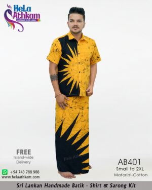 batik shirt & sarong kit handmade bathik