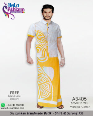 batik shirt & sarong kit handmade bathik