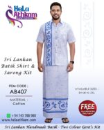 batik shirt sarong handmade sri lanka gents