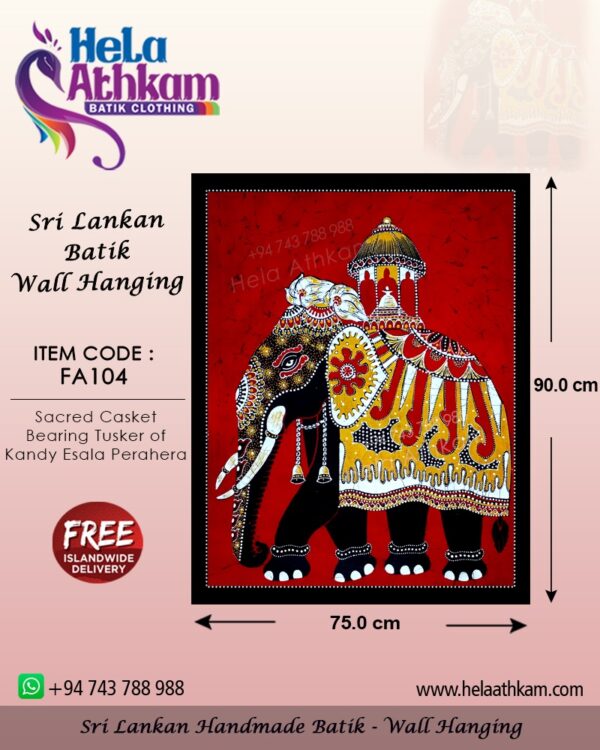 batik wall hanger kandy esala perahera