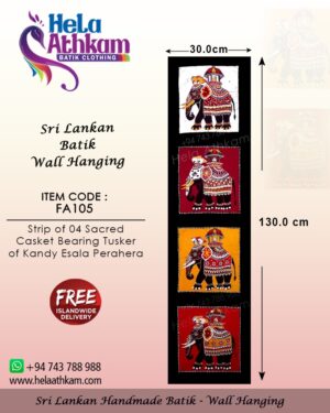 batik wall hanging kandy esala perahera