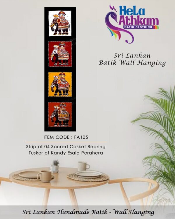 batik wall hanging kandy esala perahera